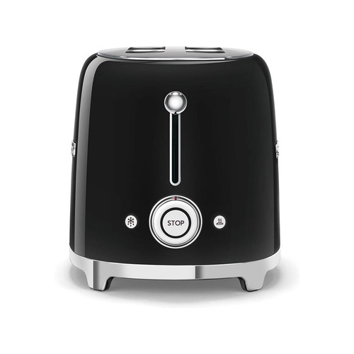 Smeg 50's Style Retro 2 Slice Toaster - Glossy Black (Photo: 3)